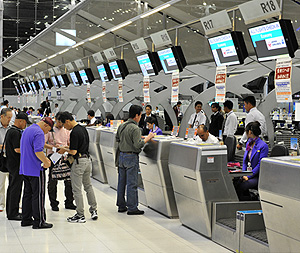 Стойки регистрации в аэропорту Бангкока