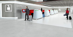 Cистема автоматической регистрации и приема багажа в аэропорту